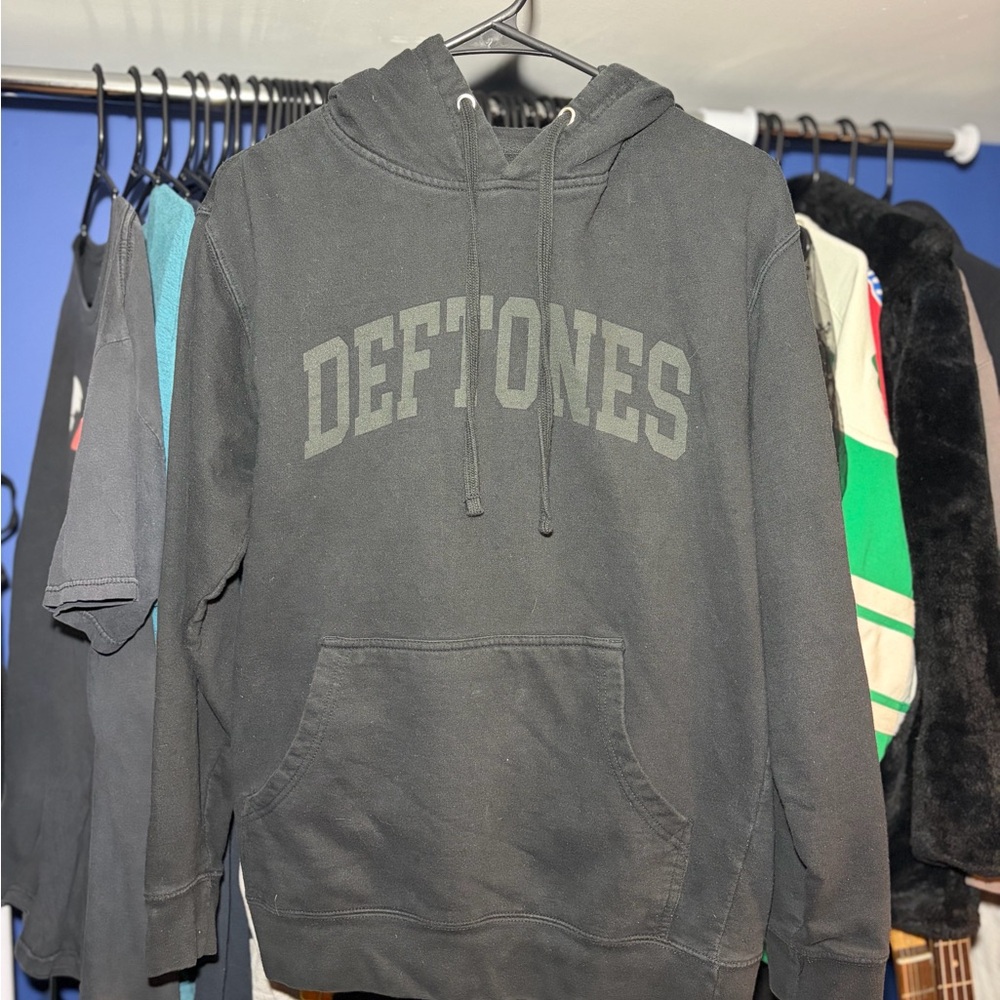 Deftones Black Hoodie - Pullover Sweatshirt